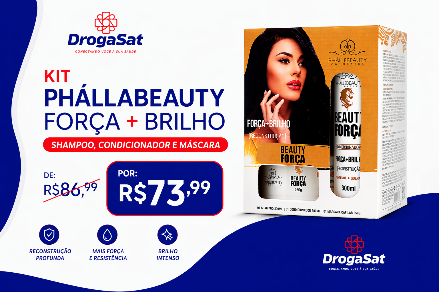 Oferta do Kit Phállabeauty Força + Brilho